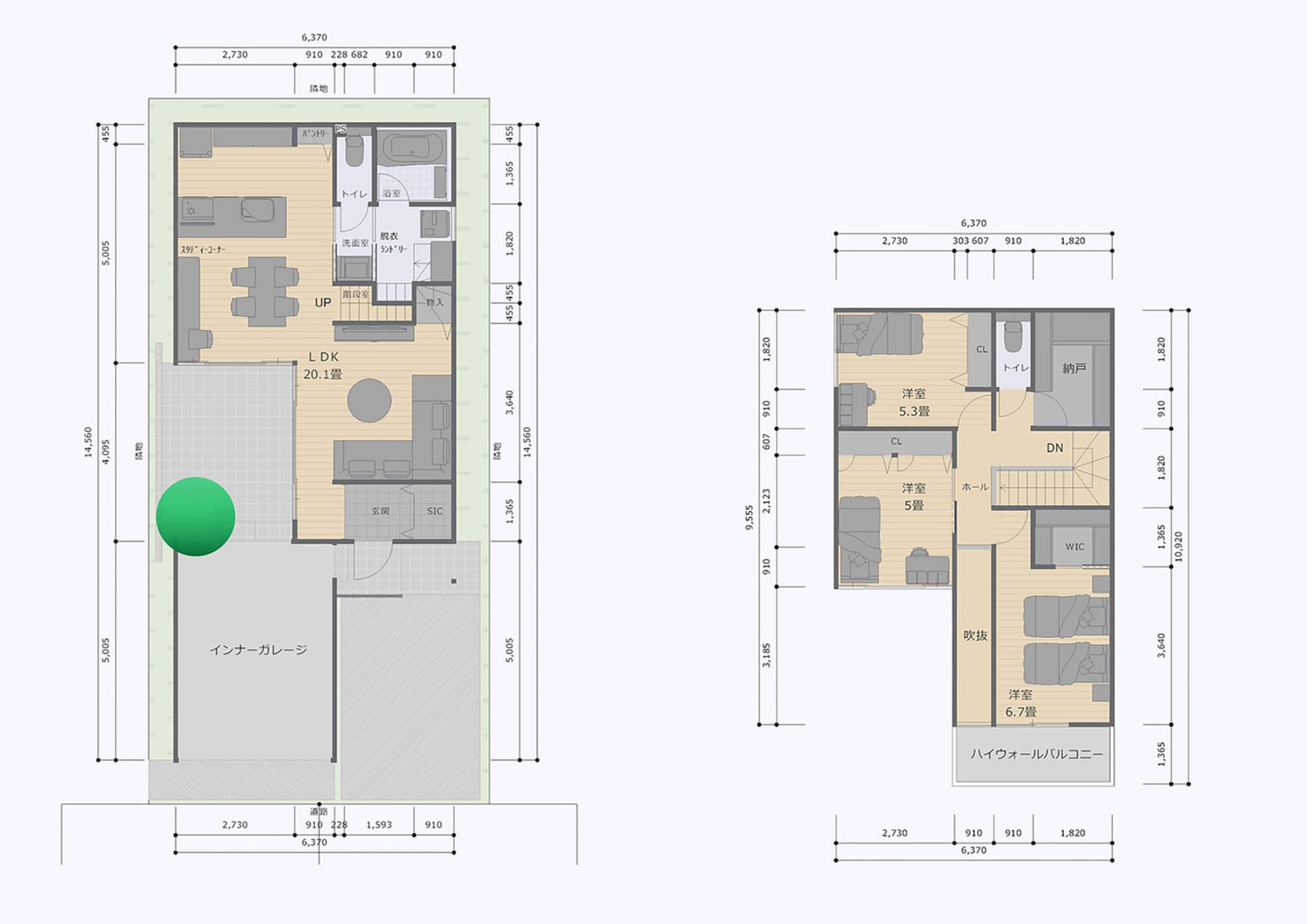 3号地プランの間取り図
